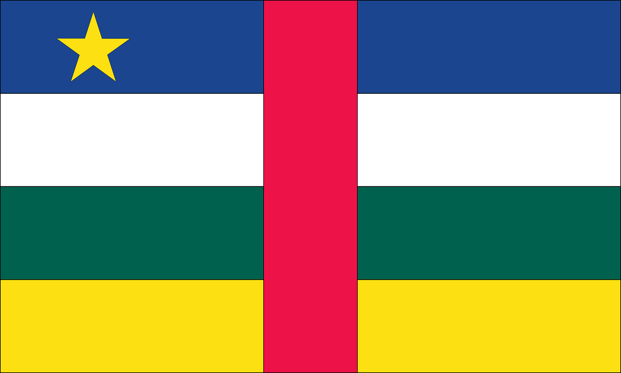 flag, country, central african republic