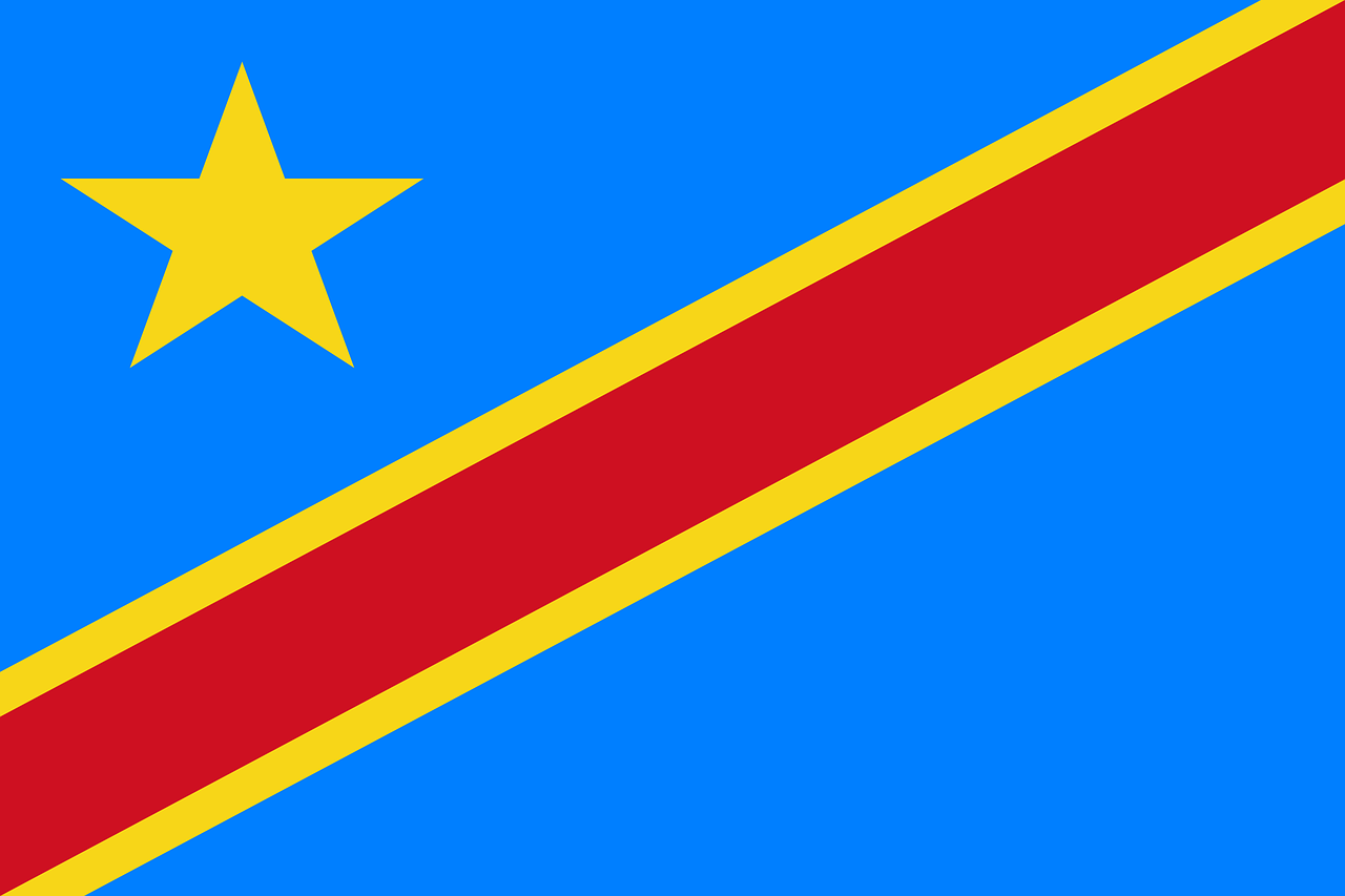 democratic republic of the congo, flag, national flag