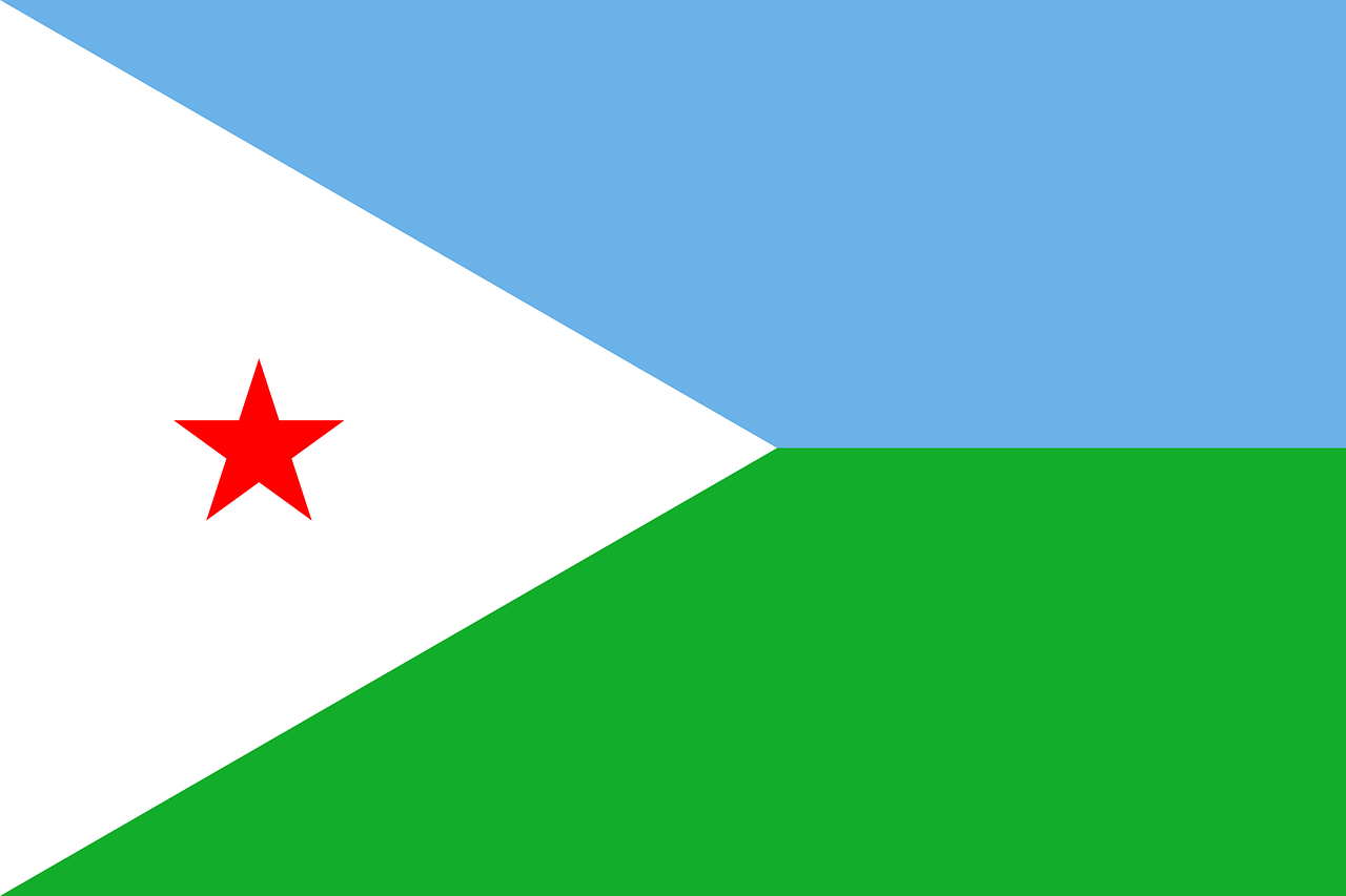 djibouti, flag, national flag