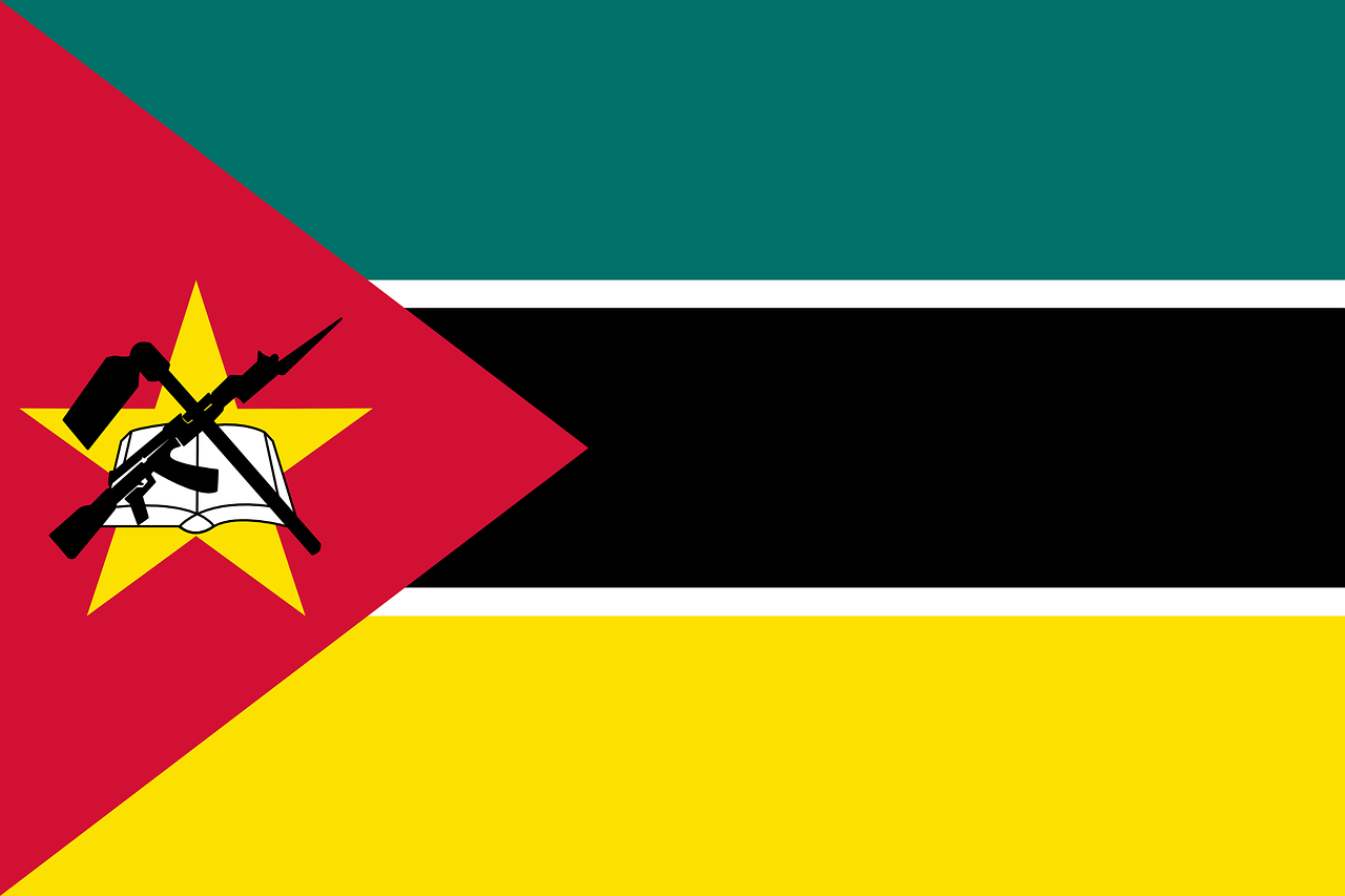 mozambique, flag, national flag
