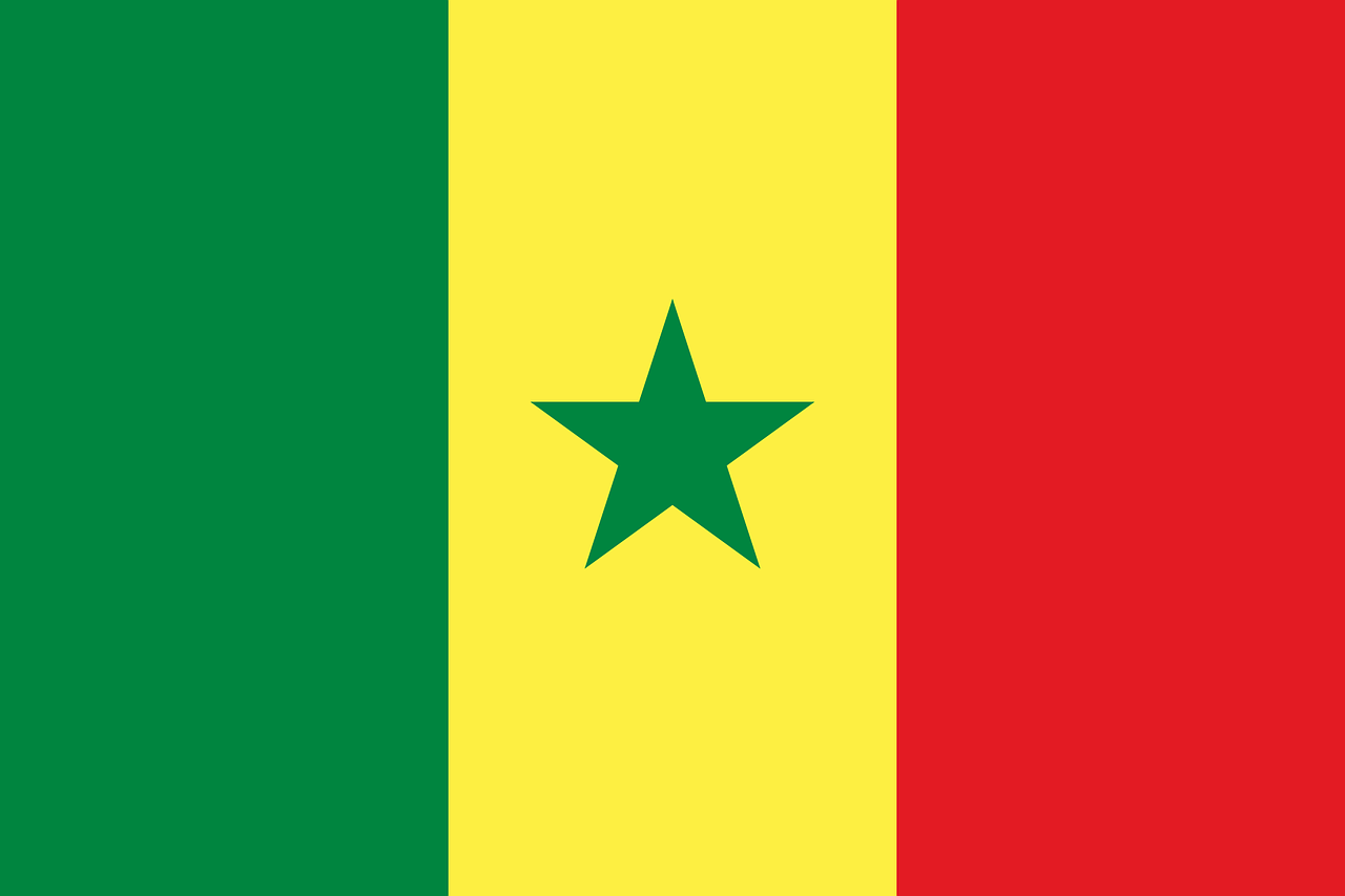 senegal, flag, national flag