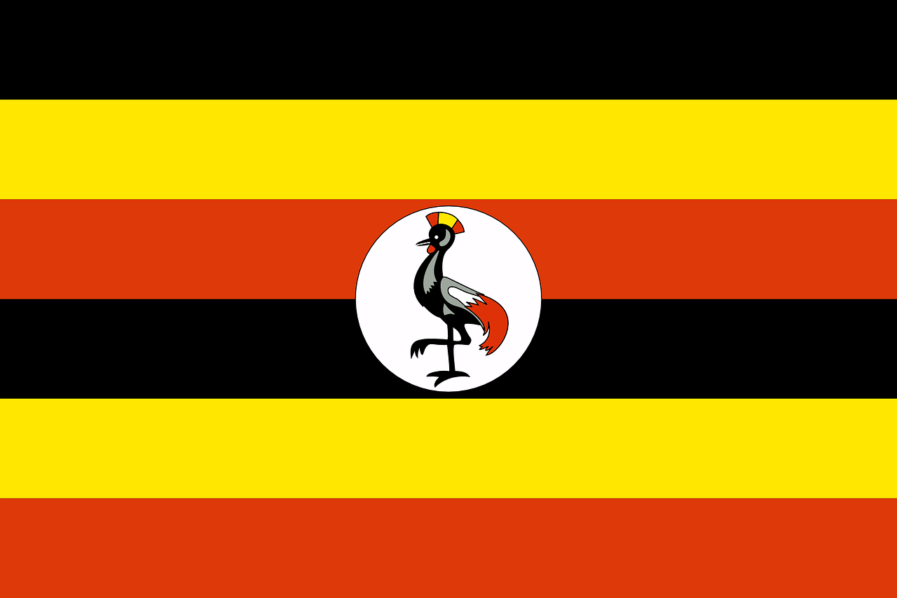uganda, flag, national flag