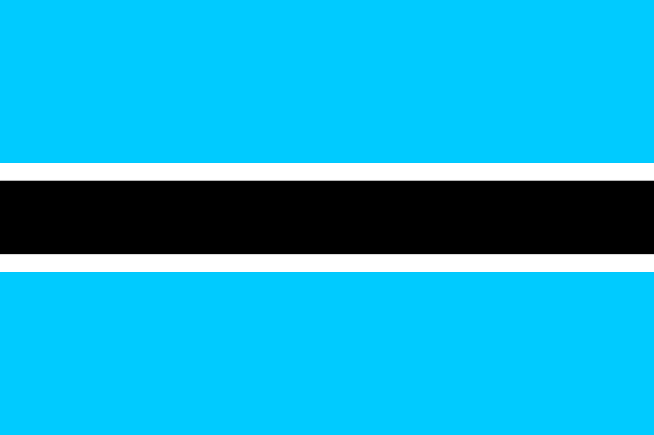 botswana, flag, national