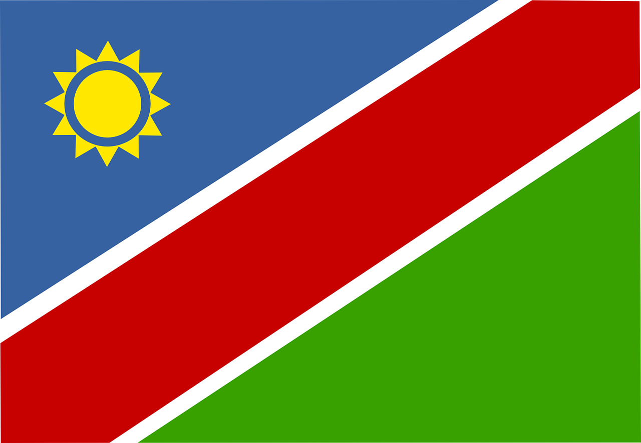 namibia, flag, national