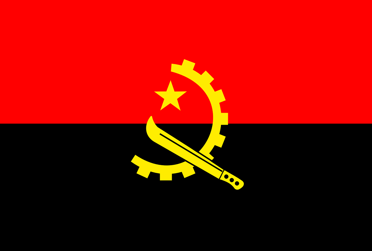 angola, flag, national